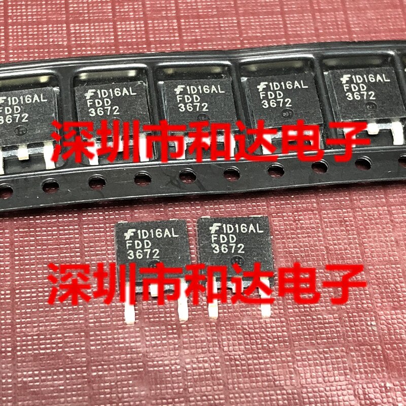 20pcs  ο FDD3672 TO-252 100V 44A